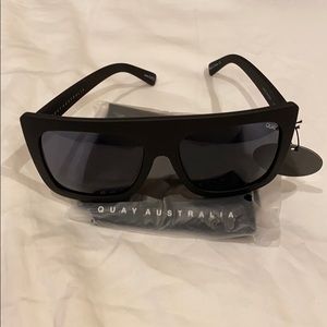 QUAY Cafe Racer 55mm Square Sunglasses